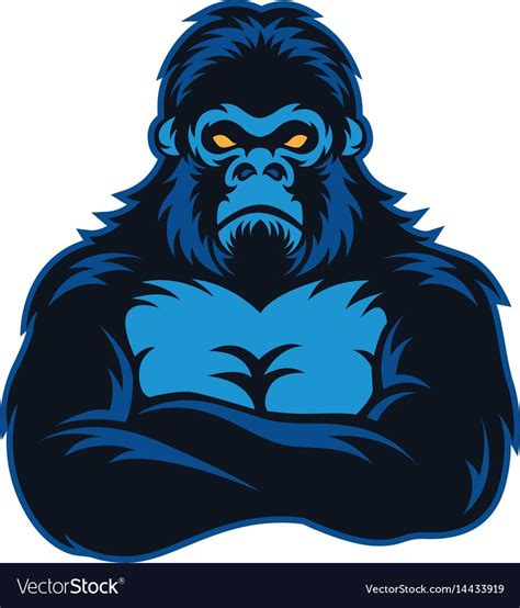 Believable gorilla mascot ensemble